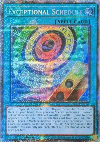 Exceptional Schedule - BLZD-EN054 - Starlight Rare - 1st Edition