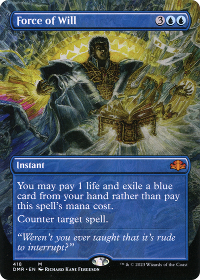Force of Will (DMR-418) - Dominaria Remastered (Borderless) Foil