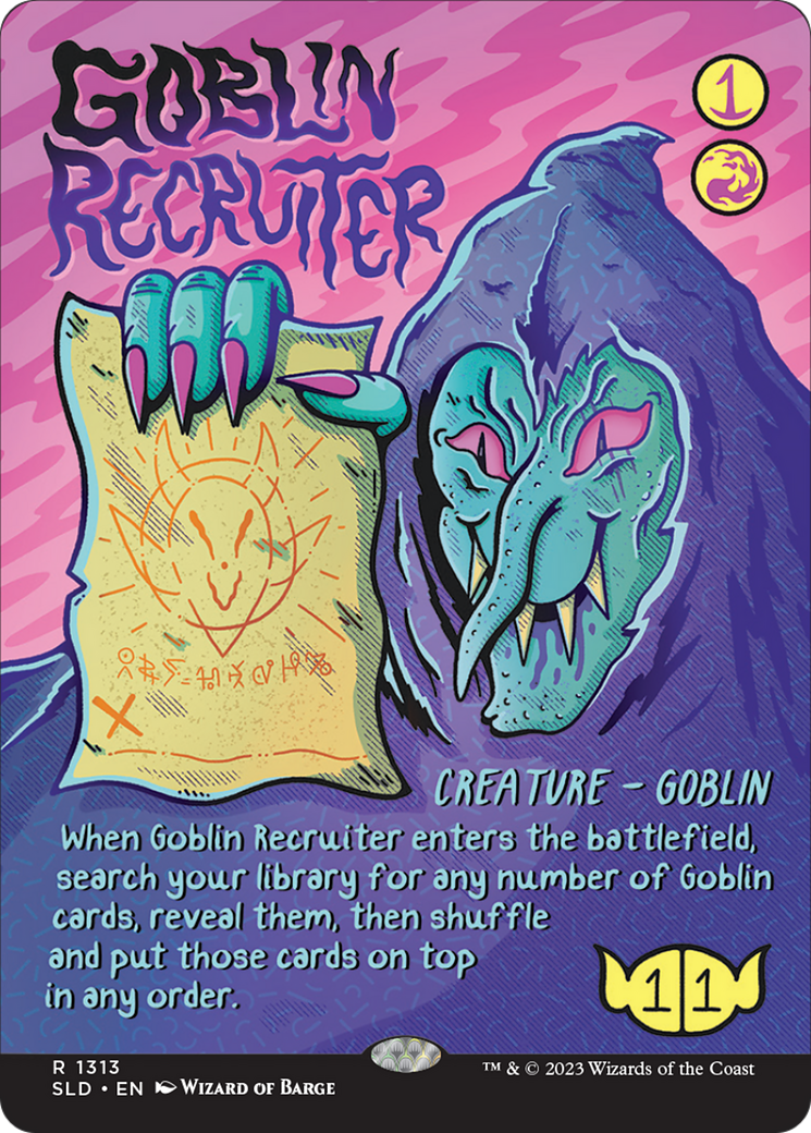Goblin Recruiter - Secret Lair Drop (Borderless)
