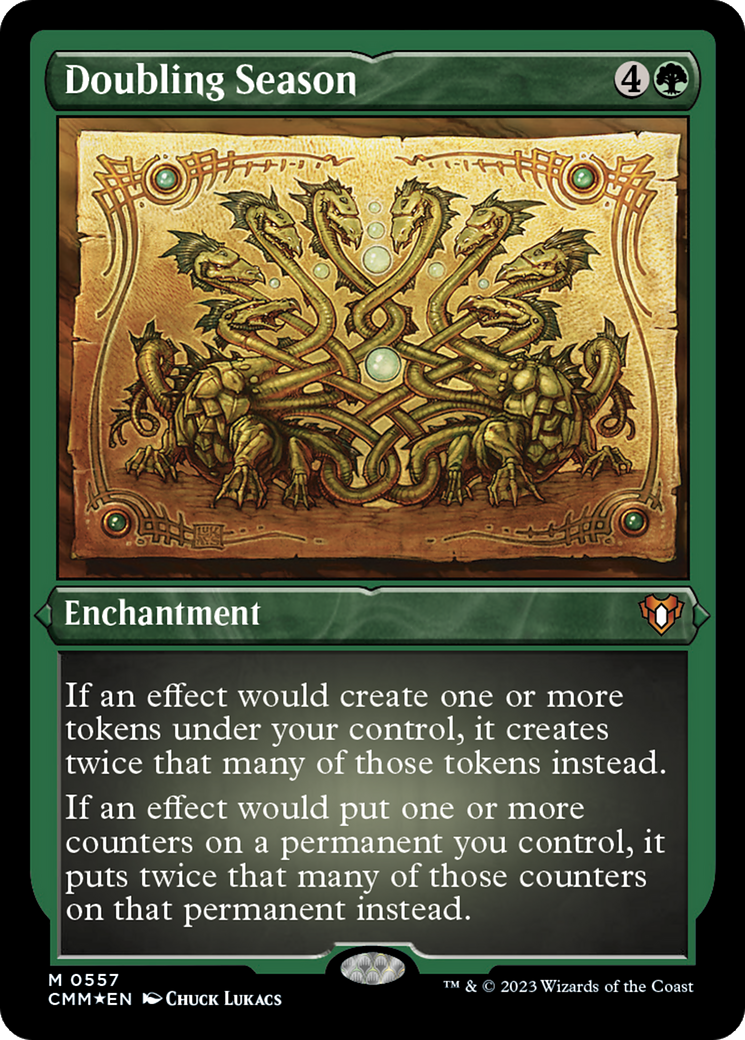 Doubling Season (CMM-557) - Commander Masters Etched Foil