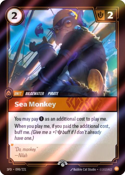 Sea Monkey - 098/221 [Riftbound Organized Play Promotional Cards] [Foil]