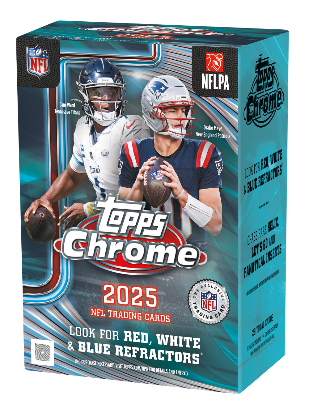 2025 Topps Chrome Football Blaster Box