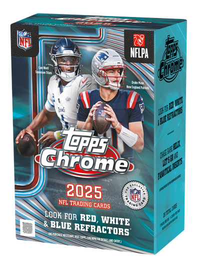 2025 Topps Chrome Football Blaster Box