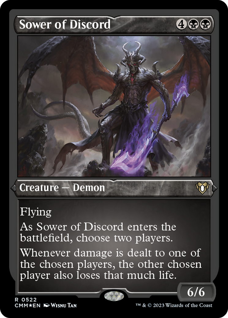 Sower of Discord (CMM-522) - Commander Masters Etched Foil