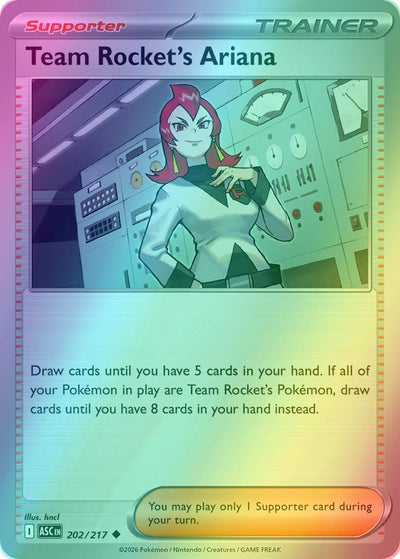 Team Rocket's Ariana - 202/217 - Uncommon [me025-202] [Reverse Holo]
