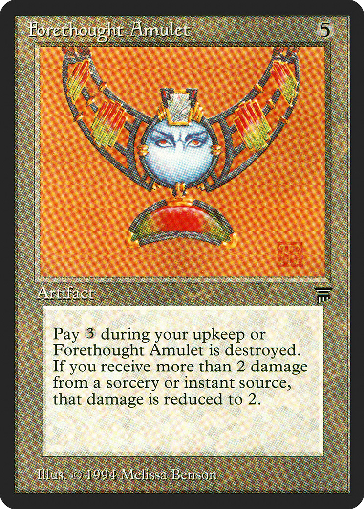Forethought Amulet (LEG-277) - Legends