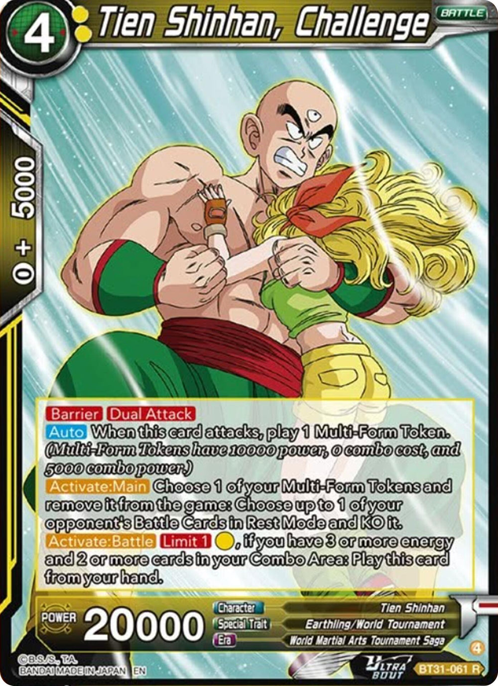 Tien Shinhan, Challenge (BT31-061) [Impact Beyond Dimensions]
