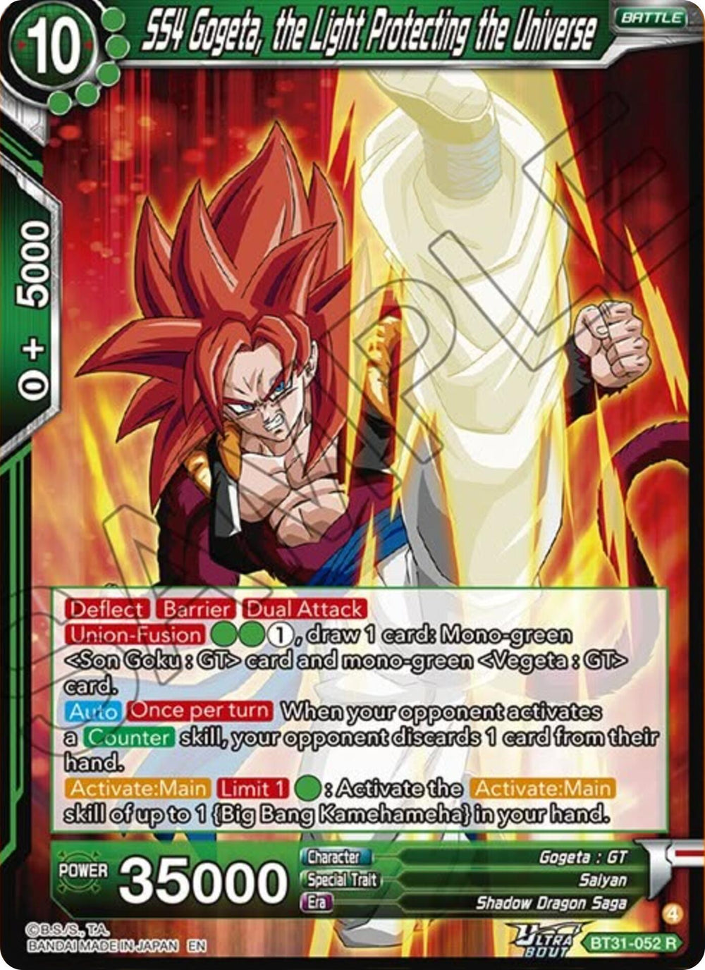 SS4 Gogeta, the Light Protecting the Universe (BT31-052) [Impact Beyond Dimensions]