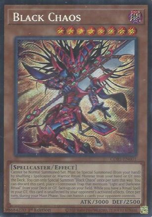 Black Chaos Secret Rare - Chaos Origins 1st Edition