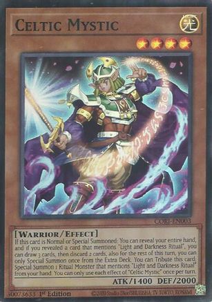 Celtic Mystic Super Rare - Chaos Origins 1st Edition