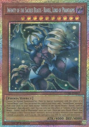 Infinity of the Sacred Beasts - Raviel, Lord of Phantasms (Starlight Rare) Starlight Rare - Chaos Origins 1st Edition