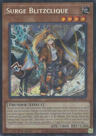 Surge Blitzclique Secret Rare - Chaos Origins 1st Edition