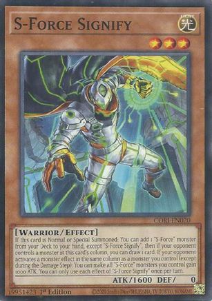 S-Force Signify Common / Short Print - Chaos Origins 1st Edition