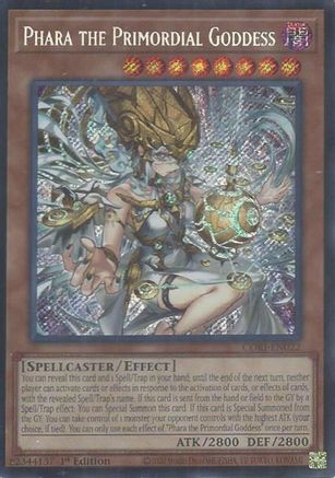 Phara the Primordial Goddess (Secret Rare) Secret Rare - Chaos Origins 1st Edition