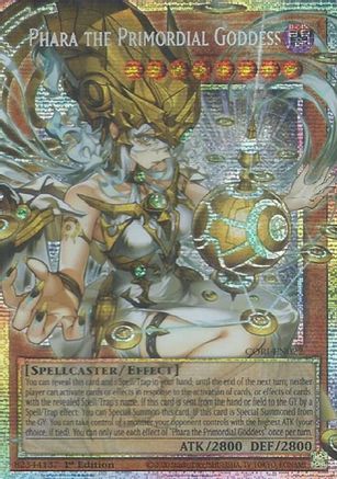 Phara the Primordial Goddess (Starlight Rare) (Extended Art) Starlight Rare - Chaos Origins 1st Edition