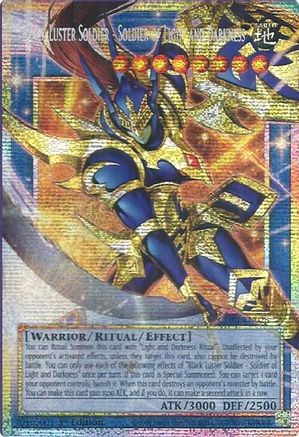 Black Luster Soldier - Soldier of Light and Darkness (Starlight Rare) (Extended Art) Starlight Rare - Chaos Origins 1st Edition
