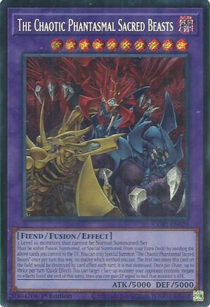 The Chaotic Phantasmal Sacred Beasts (Secret Rare) Secret Rare - Chaos Origins 1st Edition