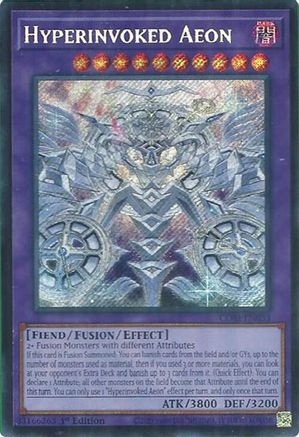 Hyperinvoked Aeon Secret Rare - Chaos Origins 1st Edition