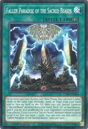 Fallen Paradise of the Sacred Beasts Common / Short Print - Chaos Origins 1st Edition