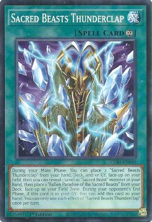 Sacred Beasts Thunderclap Common / Short Print - Chaos Origins 1st Edition