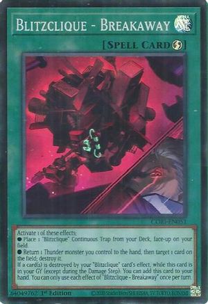 Blitzclique - Breakaway Super Rare - Chaos Origins 1st Edition