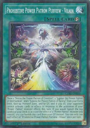 Prohibitive Power Patron Purview - Vilaea Common / Short Print - Chaos Origins 1st Edition