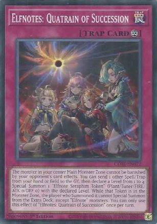 Elfnotes: Quatrain of Succession Common / Short Print - Chaos Origins 1st Edition