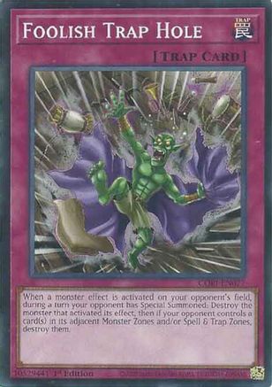 Foolish Trap Hole Common / Short Print - Chaos Origins 1st Edition