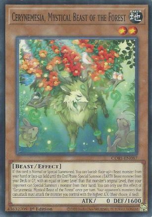 Cerynemesia, Mystical Beast of the Forest Common / Short Print - Chaos Origins 1st Edition