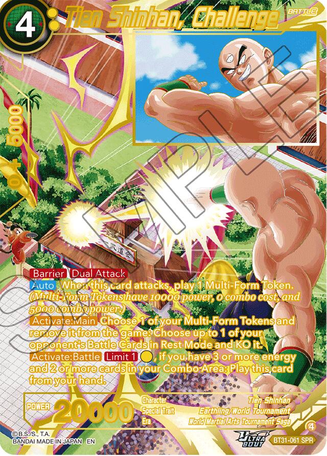 Tien Shinhan, Challenge (SPR) (BT31-061) [Impact Beyond Dimensions]