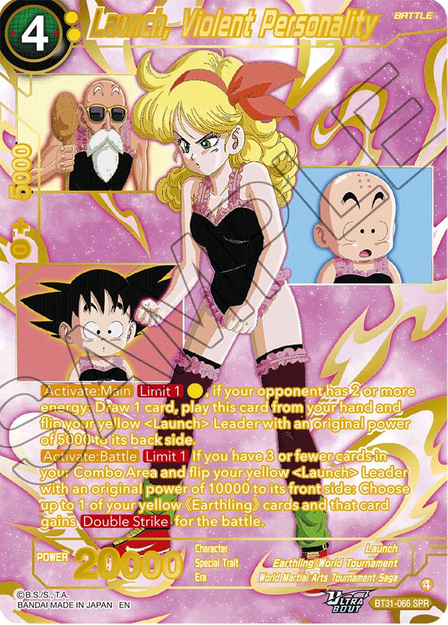 Launch, Violent Personality (SPR) (BT31-066) [Impact Beyond Dimensions]