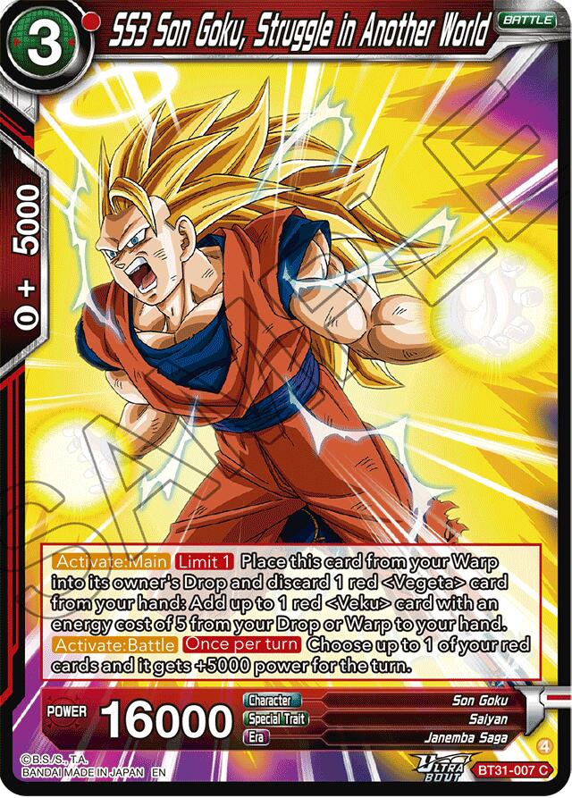 SS3 Son Goku, Struggle in Another World (BT31-007) [Impact Beyond Dimensions]