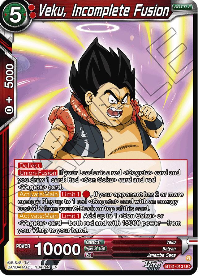 Veku, Incomplete Fusion (BT31-013) [Impact Beyond Dimensions]