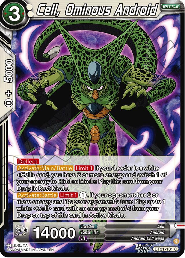 Cell, Ominous Android (BT31-131) [Impact Beyond Dimensions]