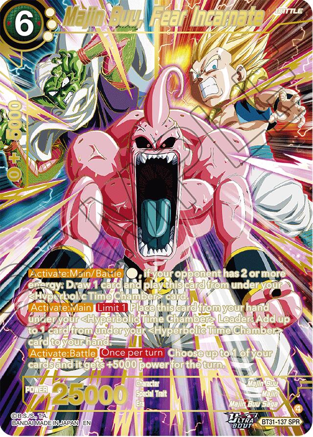 Majin Buu, Fear Incarnate (SPR) (BT31-137) [Impact Beyond Dimensions]