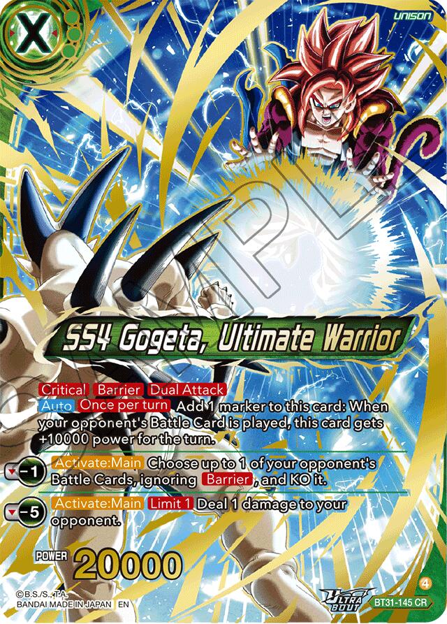 SS4 Gogeta, Ultimate Warrior (BT31-145) [Impact Beyond Dimensions]