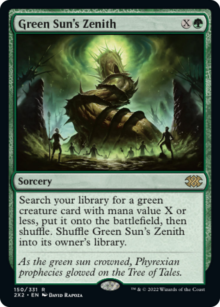 Green Sun's Zenith (2X2-150) - Double Masters 2022 Foil