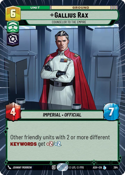 Gallius Rax - Counselor to the Empire (364) (Hyperspace) (364) [Ashes of the Empire]
