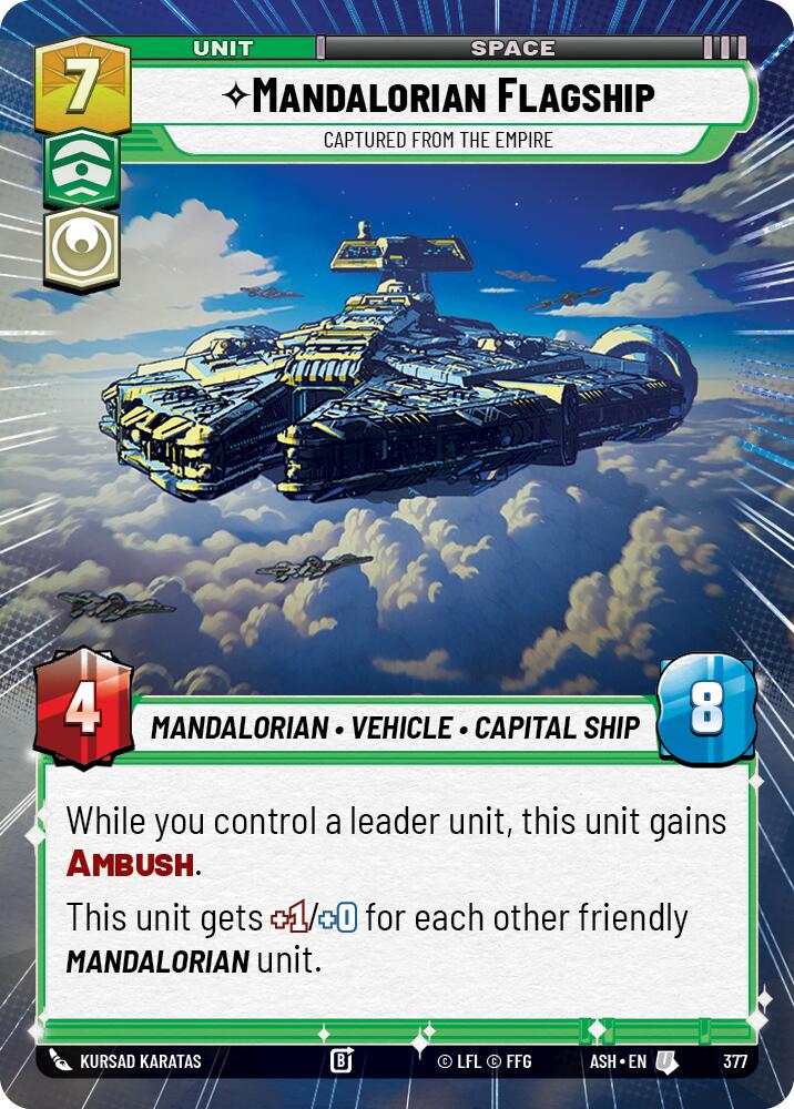 Mandalorian Flagship - Captured from the Empire (377) (Hyperspace) (377) [Ashes of the Empire]