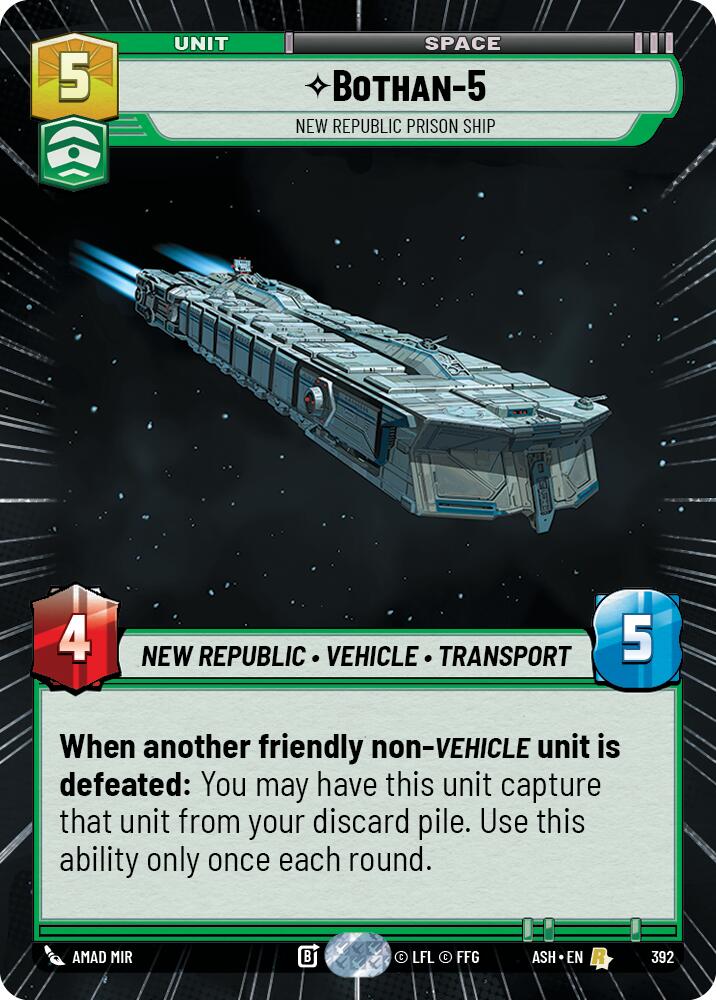 Bothan-5 - New Republic Prison Ship (392) (Hyperspace) (392) [Ashes of the Empire]