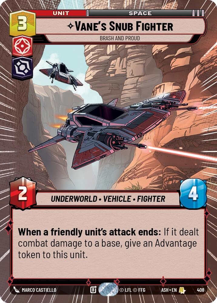 Vane's Snub Fighter - Brash and Proud (408) (Hyperspace) (408) [Ashes of the Empire]