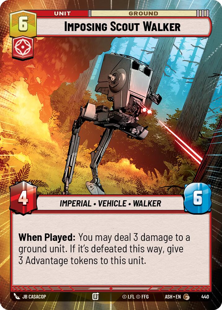 Imposing Scout Walker (440) (Hyperspace) (440) [Ashes of the Empire]
