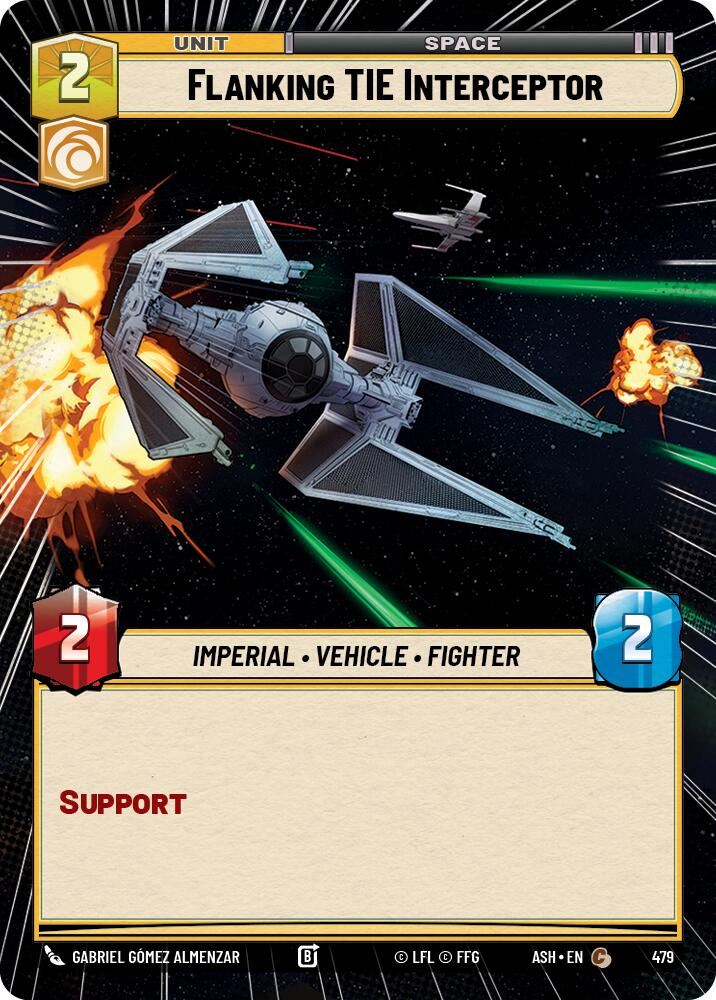 Flanking TIE Interceptor (479) (Hyperspace) (479) [Ashes of the Empire]