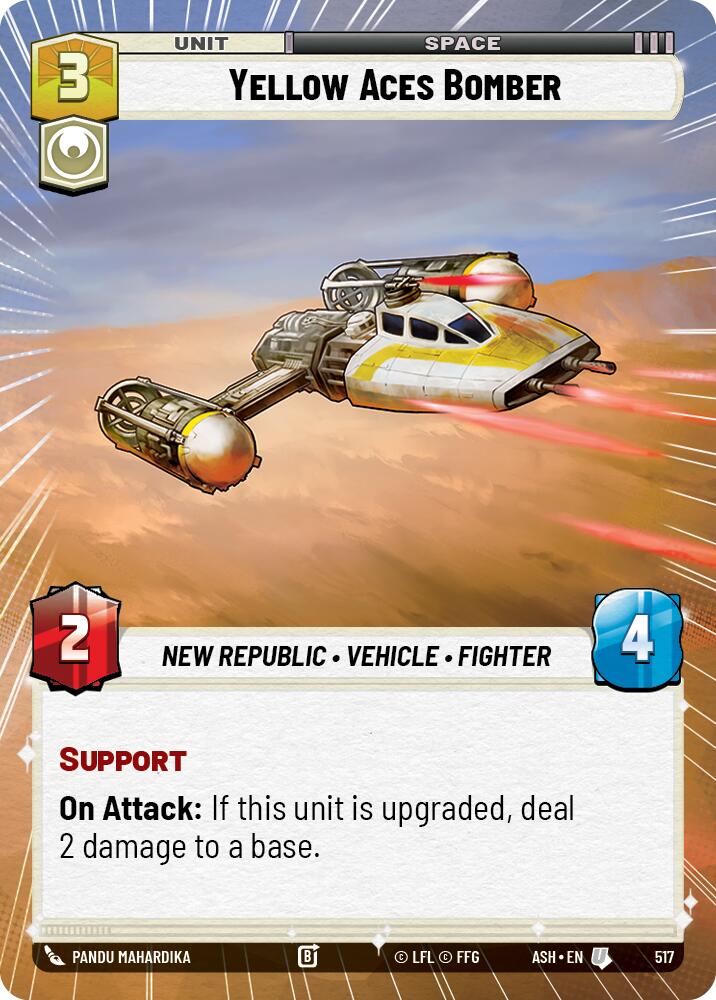 Yellow Aces Bomber (517) (Hyperspace) (517) [Ashes of the Empire]