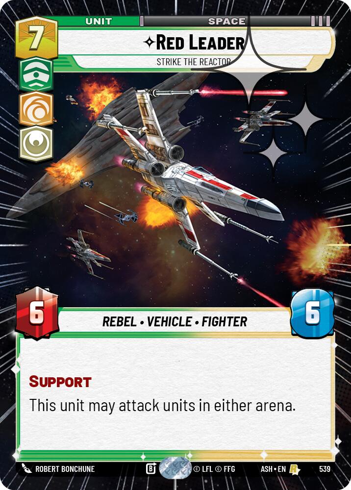 Red Leader - Strike the Reactor (539) (Hyperspace Foil) (539) [Ashes of the Empire]