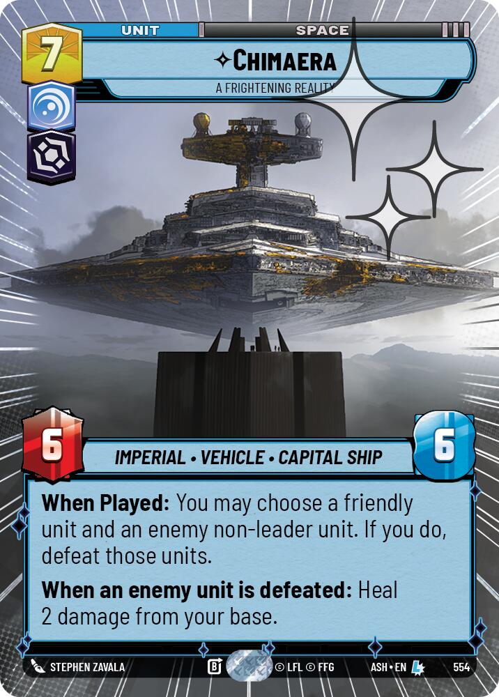 Chimaera - A Frightening Reality (554) (Hyperspace Foil) (554) [Ashes of the Empire]