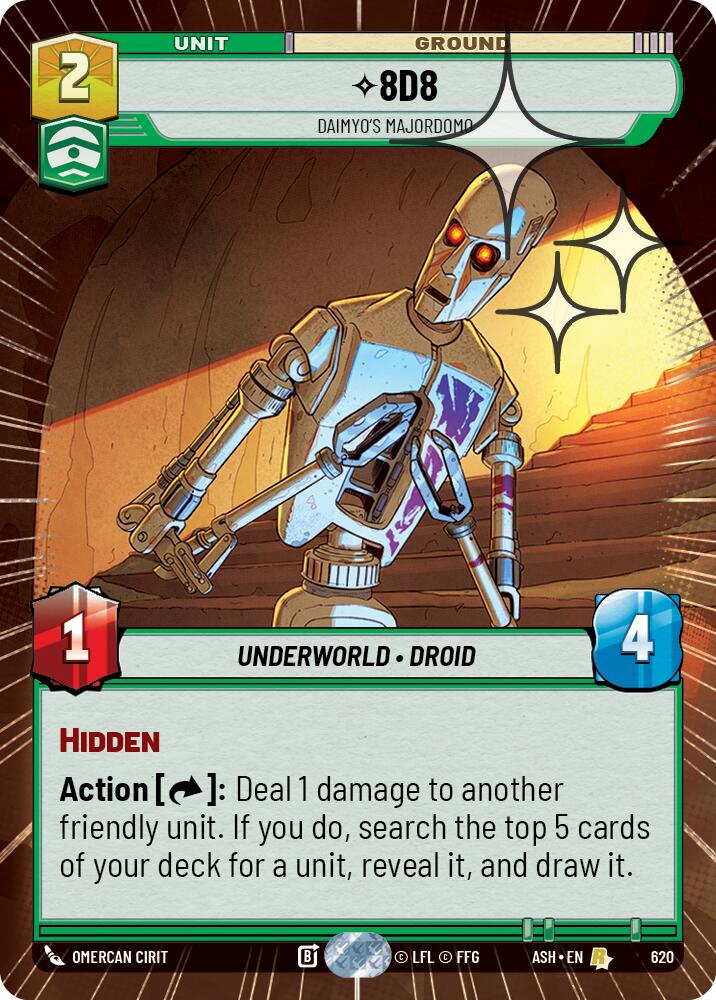8D8 - Daimyo's Majordomo (620) (Hyperspace Foil) (620) [Ashes of the Empire]