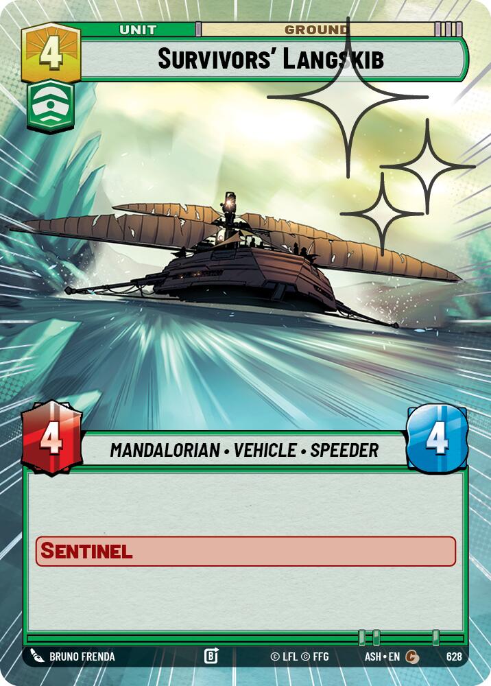 Survivors' Langskib (628) (Hyperspace Foil) (628) [Ashes of the Empire]