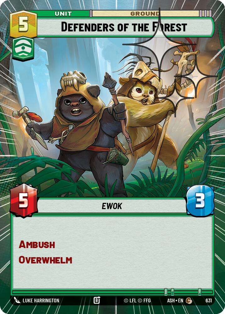 Defenders of the Forest (631) (Hyperspace Foil) (631) [Ashes of the Empire]