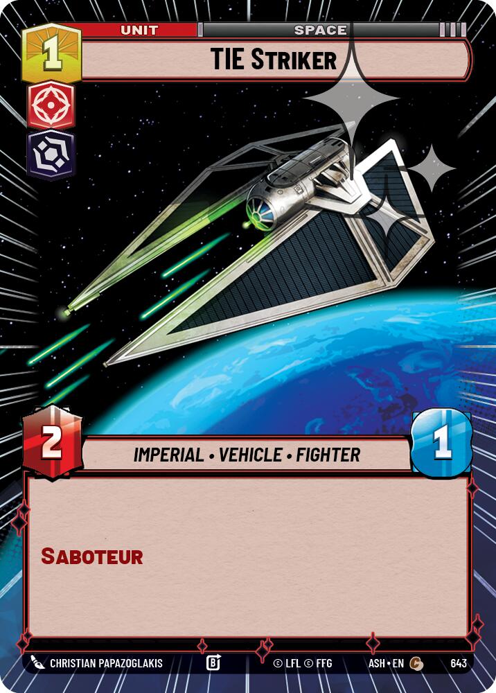 TIE Striker (643) (Hyperspace Foil) (643) [Ashes of the Empire]